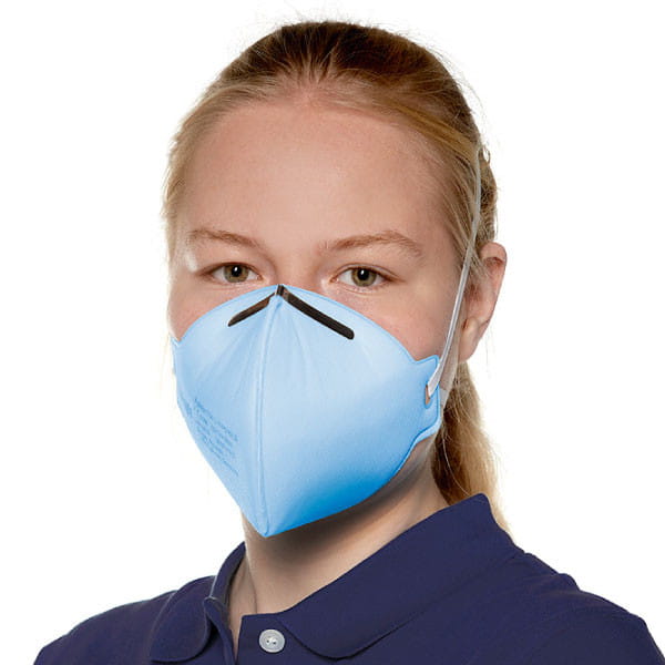 Die Atemschutzmaske ist einsatzbereit.